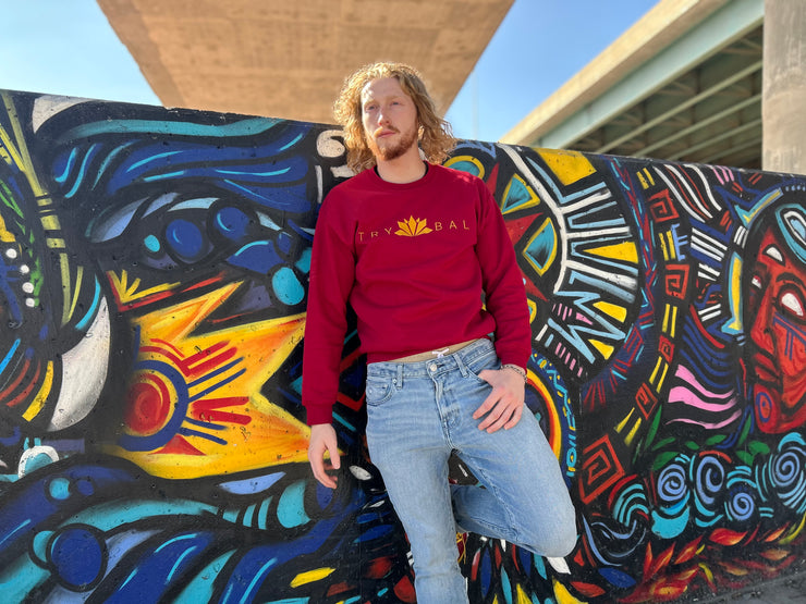 Maroon Trybal Crewneck