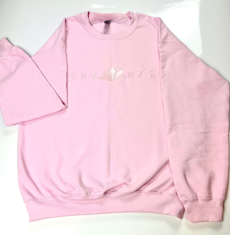 Pink Cotton Candy Trybal Crewneck